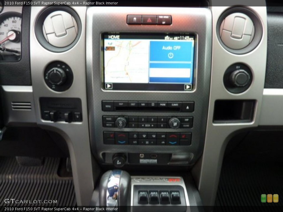 Raptor Black Interior Controls for the 2010 Ford F150 SVT Raptor SuperCab 4x4 #42266346