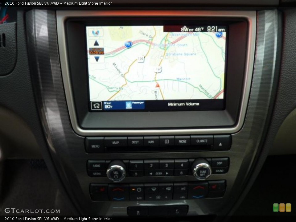 Medium Light Stone Interior Navigation for the 2010 Ford Fusion SEL V6 AWD #42266646