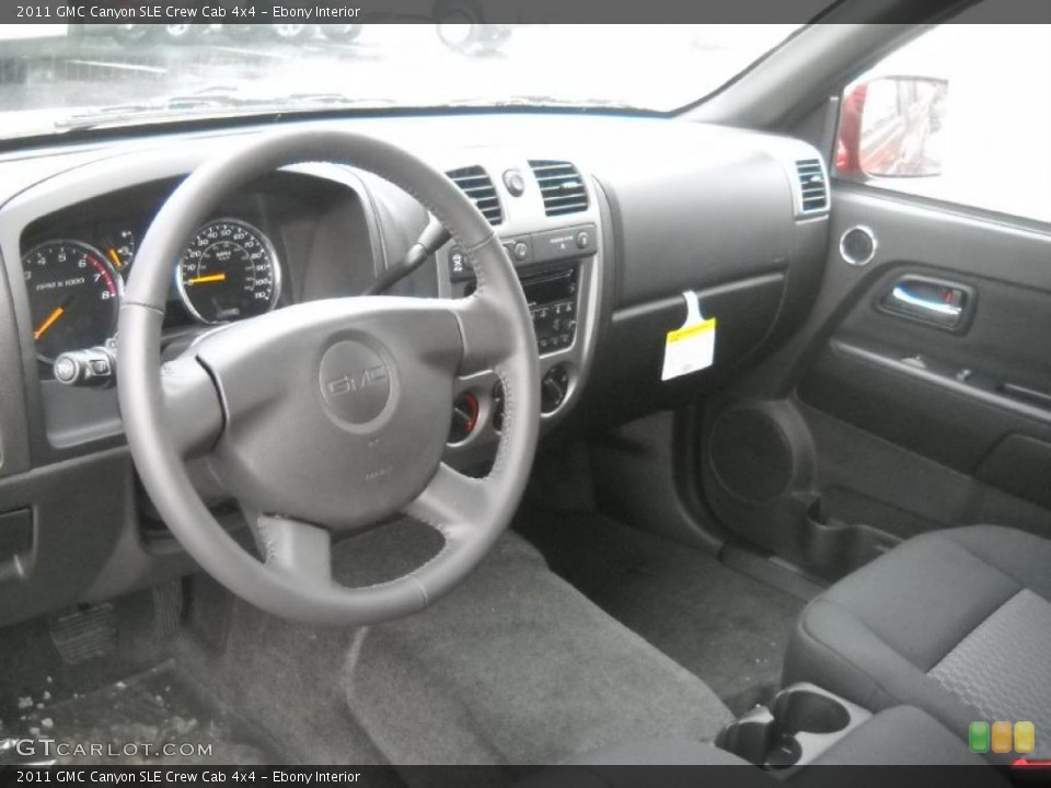 Ebony Interior Prime Interior for the 2011 GMC Canyon SLE Crew Cab 4x4 #42267534