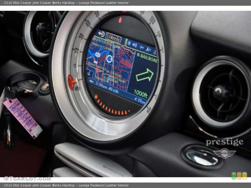 Lounge Redwood Leather Interior Navigation for the 2010 Mini Cooper John Cooper Works Hardtop #42269627