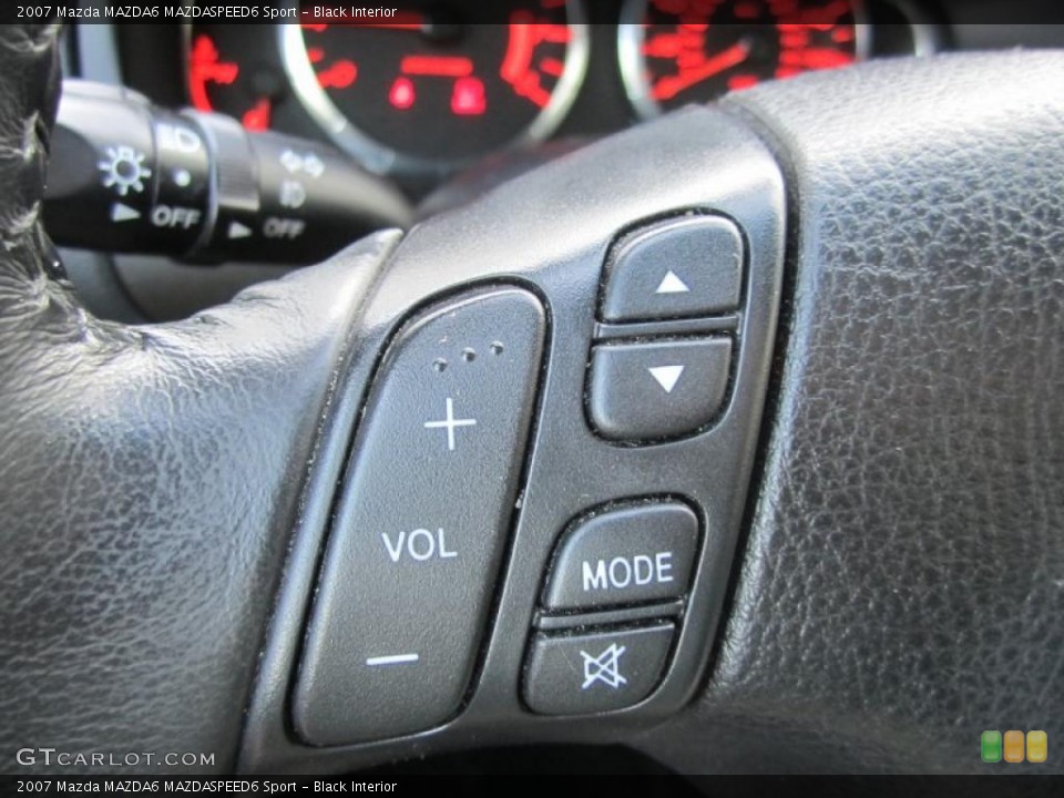 Black Interior Controls for the 2007 Mazda MAZDA6 MAZDASPEED6 Sport #42269831
