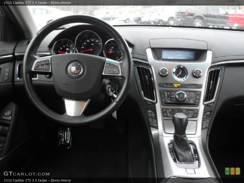 Ebony Interior Dashboard for the 2010 Cadillac CTS 3.6 Sedan #42271207