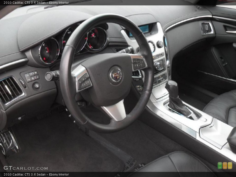 Ebony Interior Prime Interior for the 2010 Cadillac CTS 3.6 Sedan #42271383