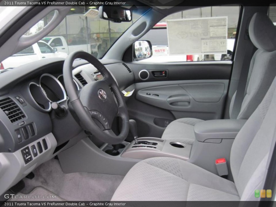 Graphite Gray Interior Prime Interior for the 2011 Toyota Tacoma V6 PreRunner Double Cab #42271975