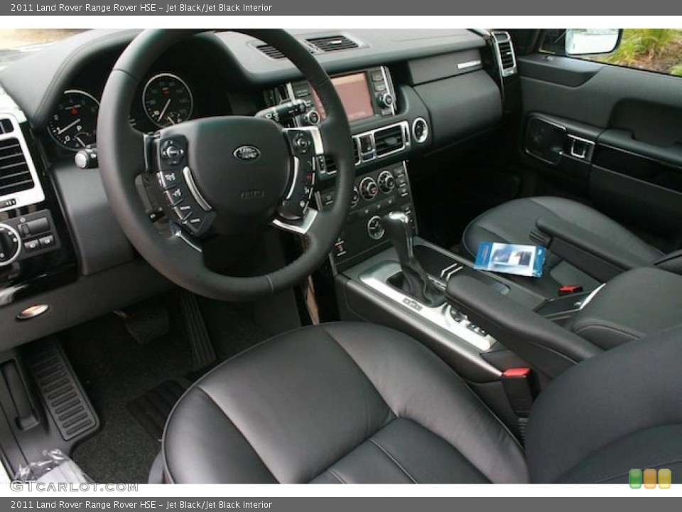 Jet Black/Jet Black Interior Prime Interior for the 2011 Land Rover Range Rover HSE #42274195