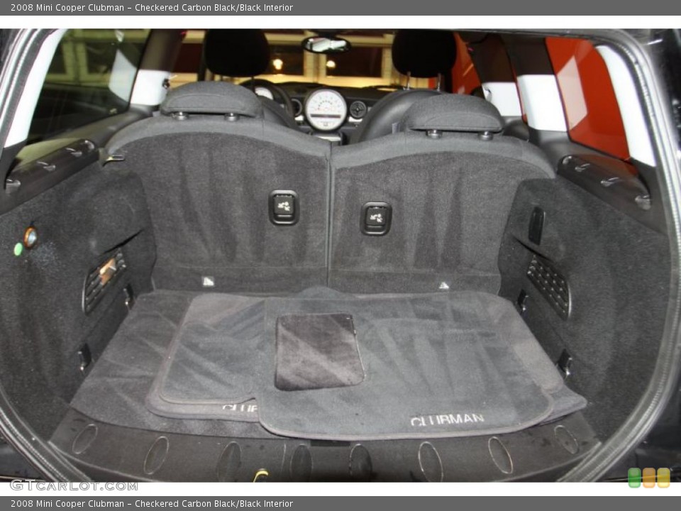 Checkered Carbon Black/Black Interior Trunk for the 2008 Mini Cooper Clubman #42282117