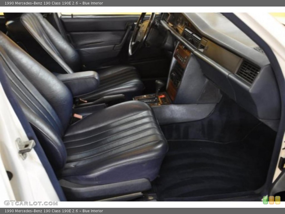 Blue Interior Photo for the 1990 Mercedes-Benz 190 Class 190E 2.6 #42285646
