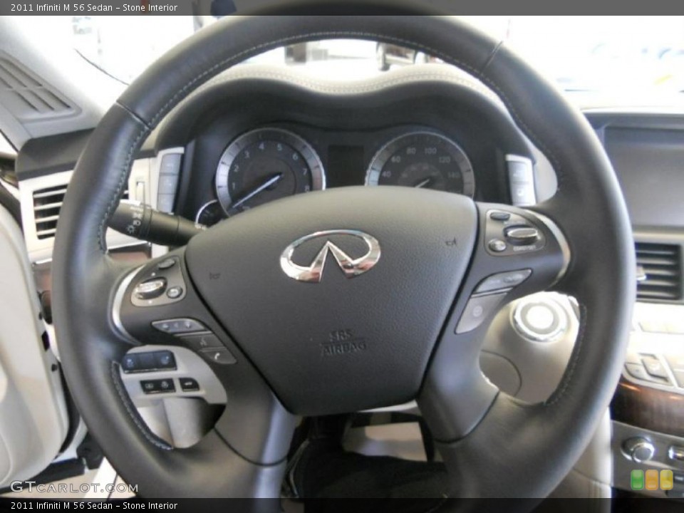 Stone Interior Steering Wheel for the 2011 Infiniti M 56 Sedan #42286691
