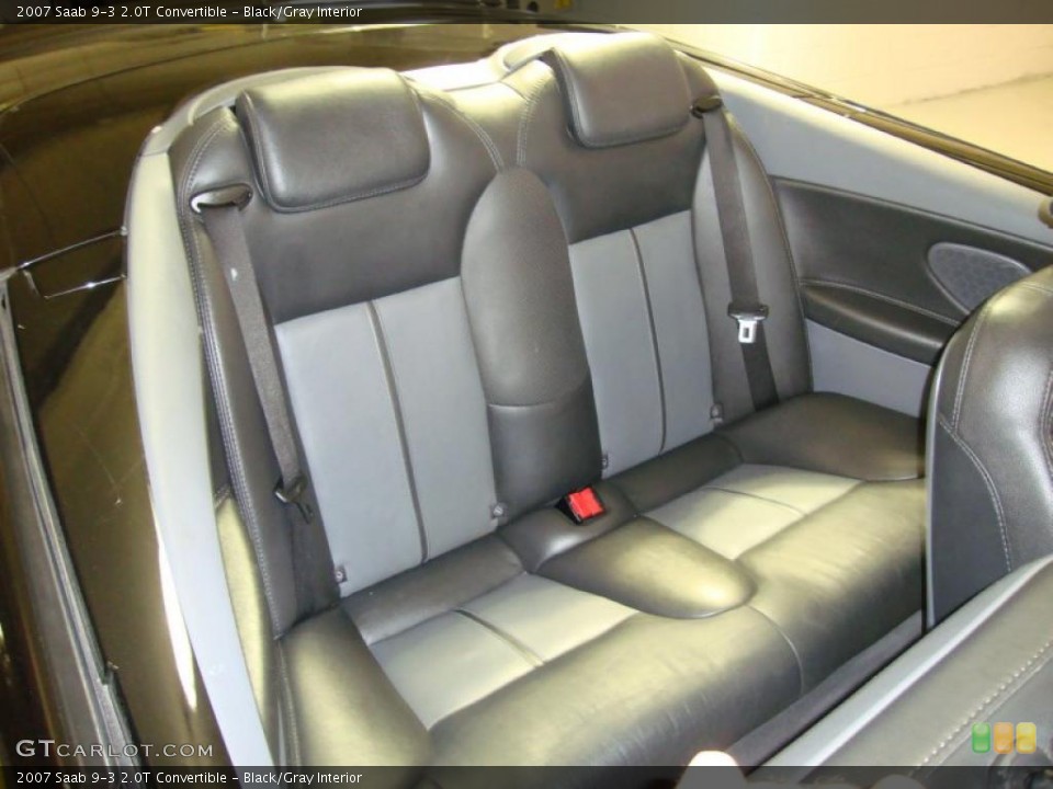 Black/Gray Interior Photo for the 2007 Saab 9-3 2.0T Convertible #42287043