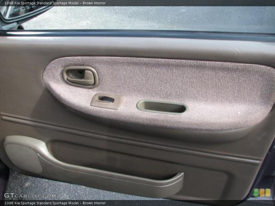 Brown Interior Door Panel for the 1998 Kia Sportage  #42290507