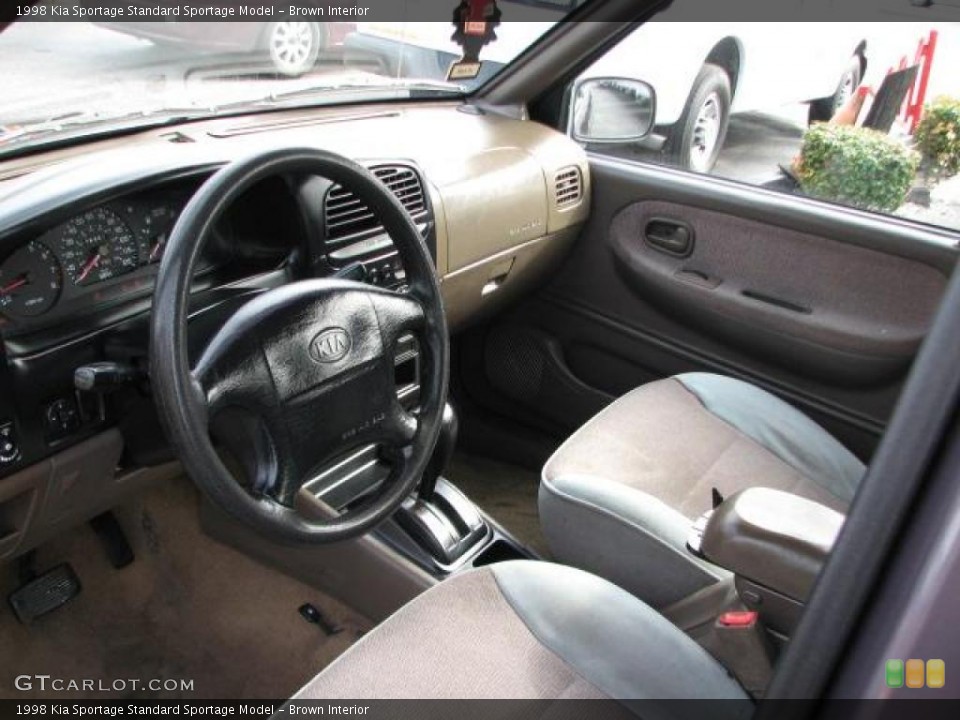 Brown Interior Prime Interior for the 1998 Kia Sportage  #42290551