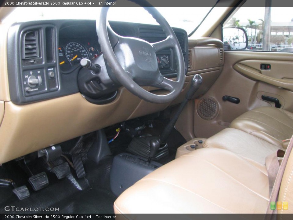 Tan 2000 Chevrolet Silverado 2500 Interiors