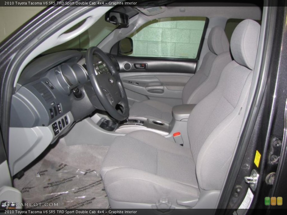 Graphite Interior Photo for the 2010 Toyota Tacoma V6 SR5 TRD Sport Double Cab 4x4 #42290855