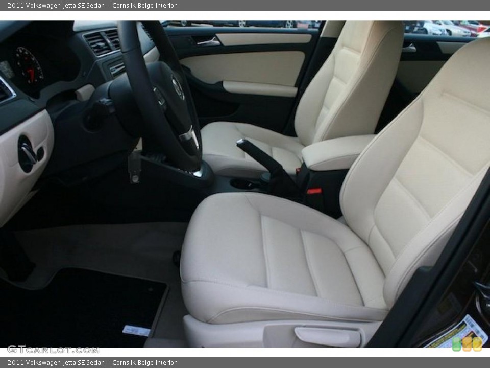 Cornsilk Beige Interior Photo for the 2011 Volkswagen Jetta SE Sedan #42291899