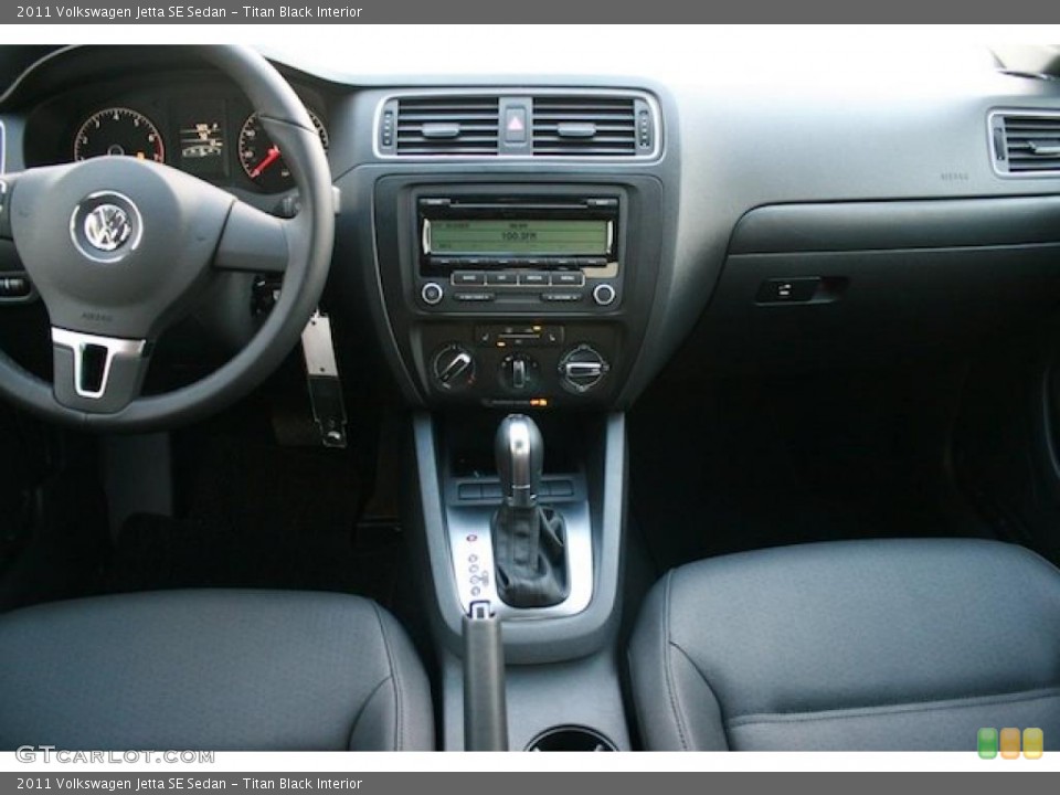 Titan Black Interior Dashboard for the 2011 Volkswagen Jetta SE Sedan #42292391