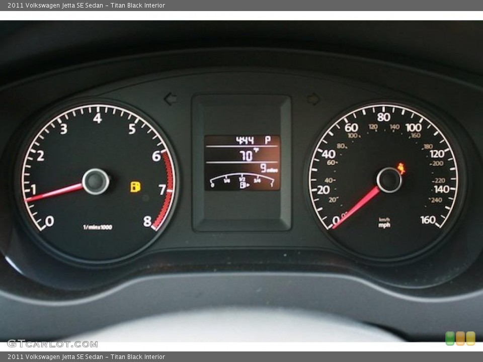 Titan Black Interior Gauges for the 2011 Volkswagen Jetta SE Sedan #42292727