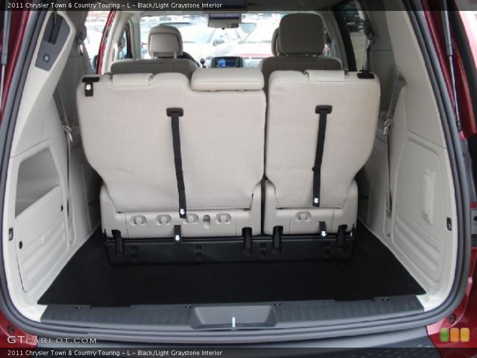 Black/Light Graystone Interior Trunk for the 2011 Chrysler Town & Country Touring - L #42293387