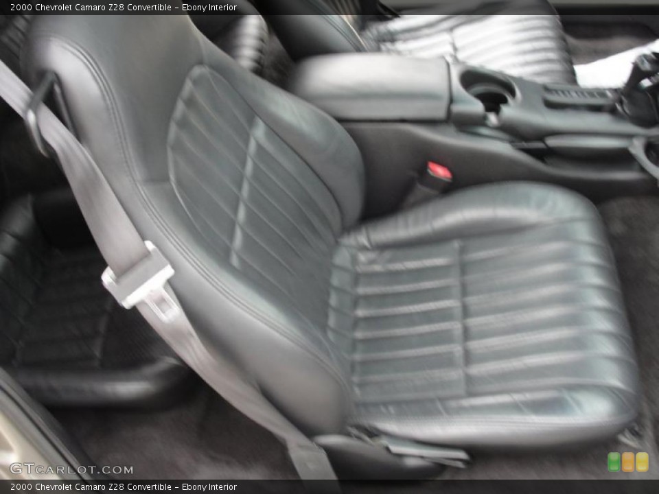 Ebony Interior Photo for the 2000 Chevrolet Camaro Z28 Convertible #42294731