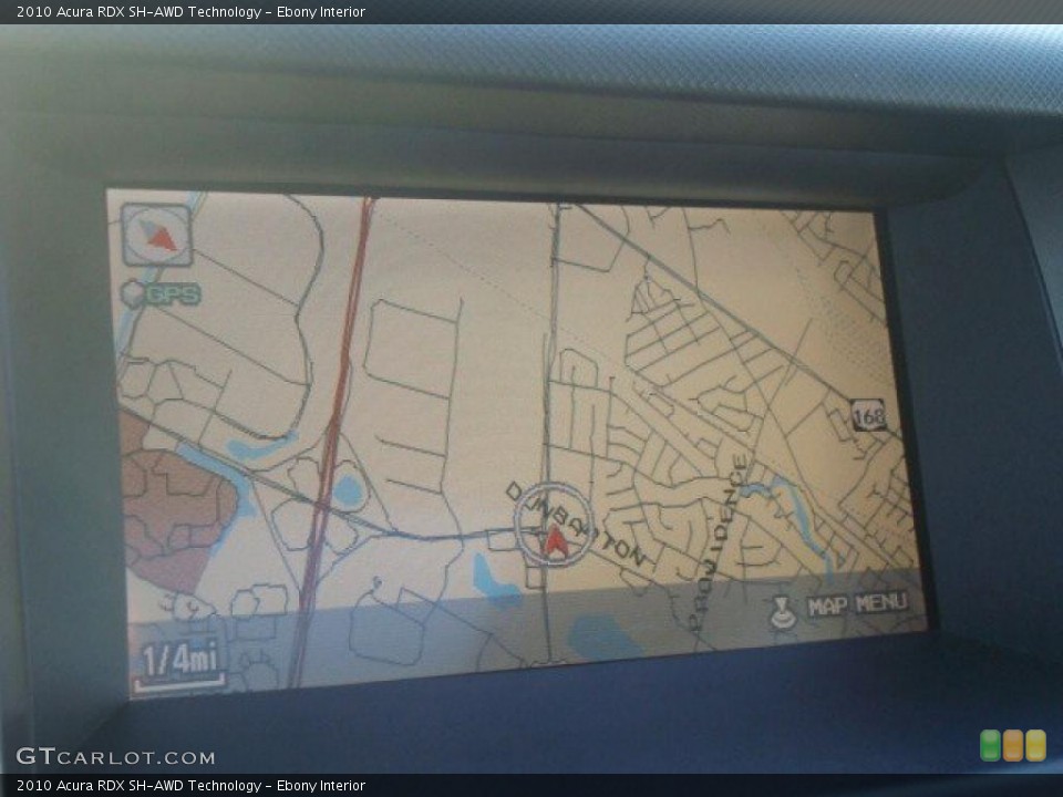 Ebony Interior Navigation for the 2010 Acura RDX SH-AWD Technology #42299172