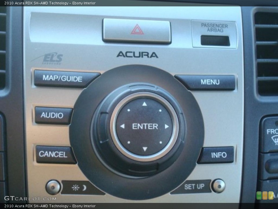 Ebony Interior Controls for the 2010 Acura RDX SH-AWD Technology #42299216