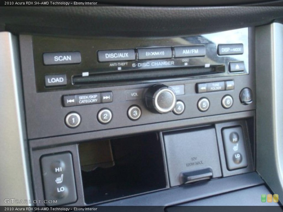 Ebony Interior Controls for the 2010 Acura RDX SH-AWD Technology #42299232