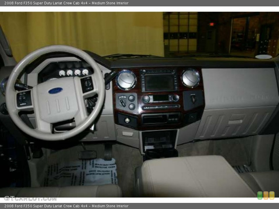 Medium Stone Interior Dashboard for the 2008 Ford F350 Super Duty Lariat Crew Cab 4x4 #42302424