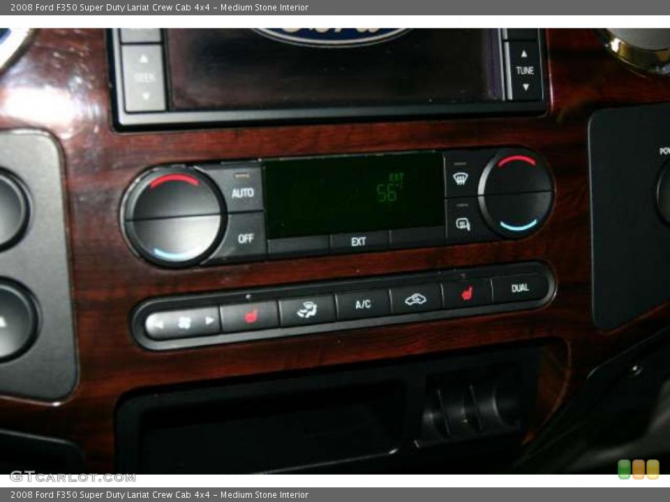 Medium Stone Interior Controls for the 2008 Ford F350 Super Duty Lariat Crew Cab 4x4 #42302504