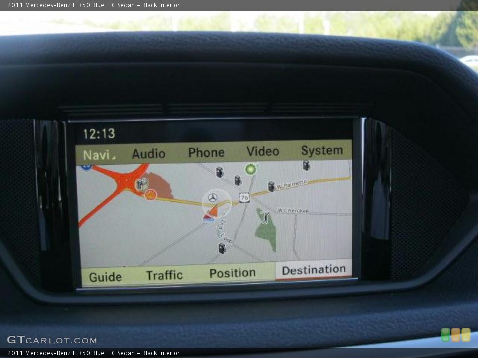 Black Interior Navigation for the 2011 Mercedes-Benz E 350 BlueTEC Sedan #42302896