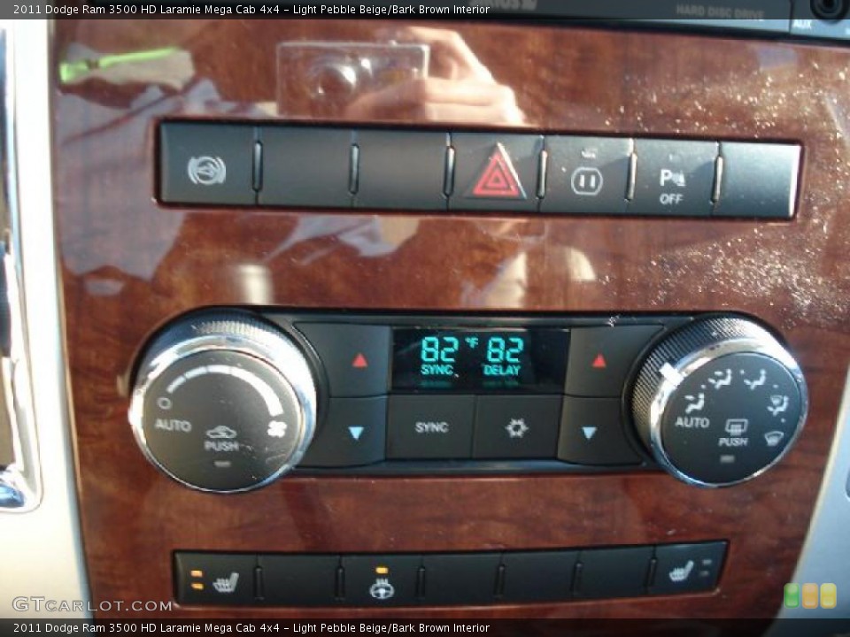 Light Pebble Beige/Bark Brown Interior Controls for the 2011 Dodge Ram 3500 HD Laramie Mega Cab 4x4 #42304760