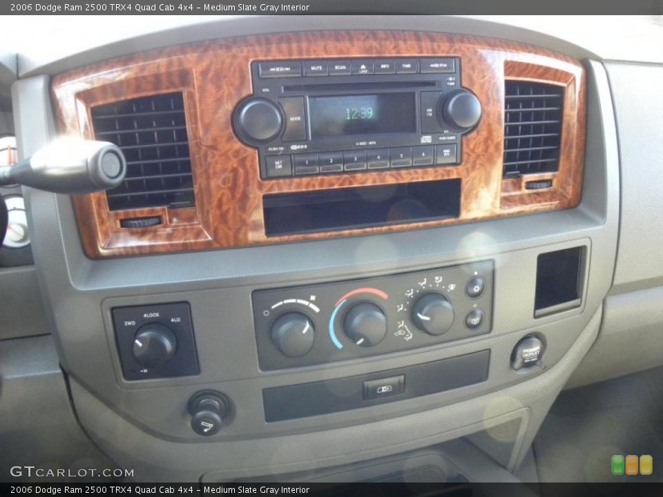 Medium Slate Gray Interior Controls for the 2006 Dodge Ram 2500 TRX4 Quad Cab 4x4 #42306168