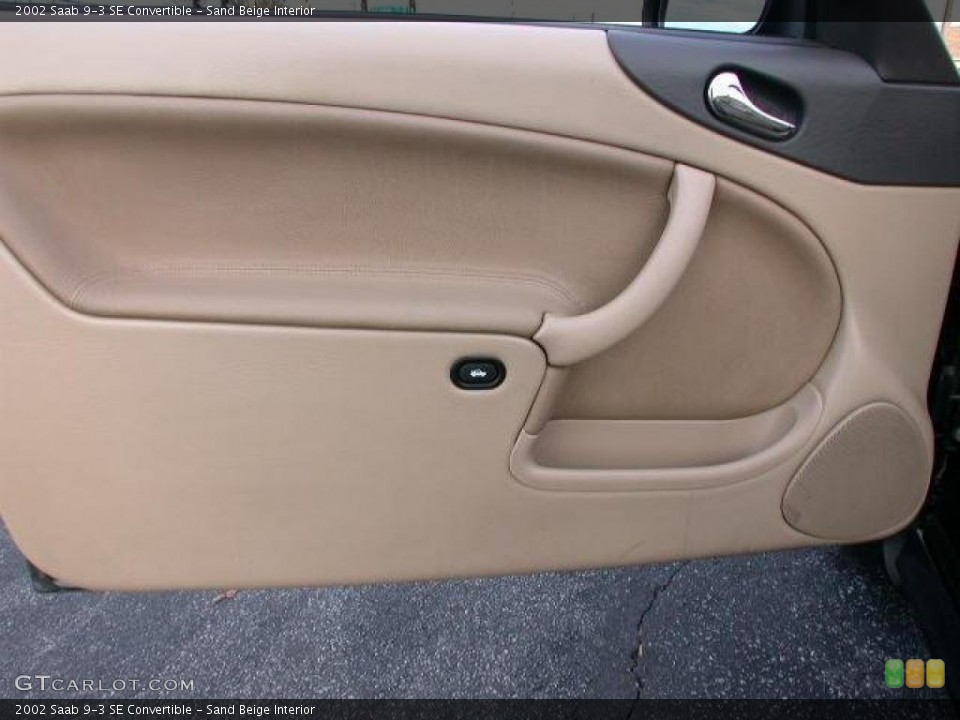 Sand Beige Interior Door Panel for the 2002 Saab 9-3 SE Convertible #42308664