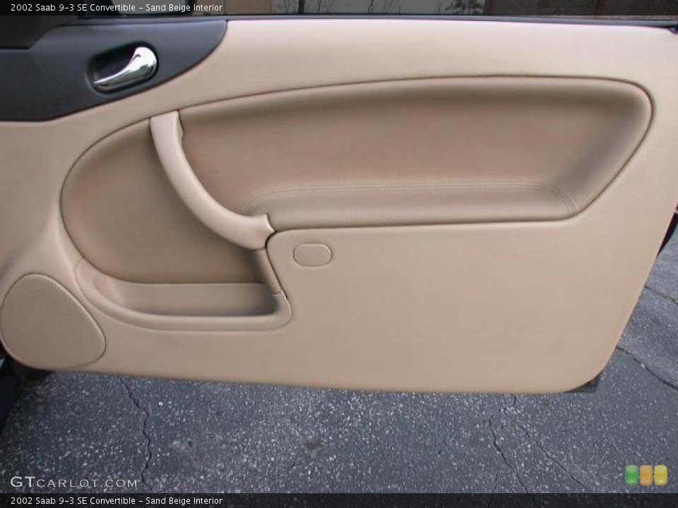 Sand Beige Interior Door Panel for the 2002 Saab 9-3 SE Convertible #42308744