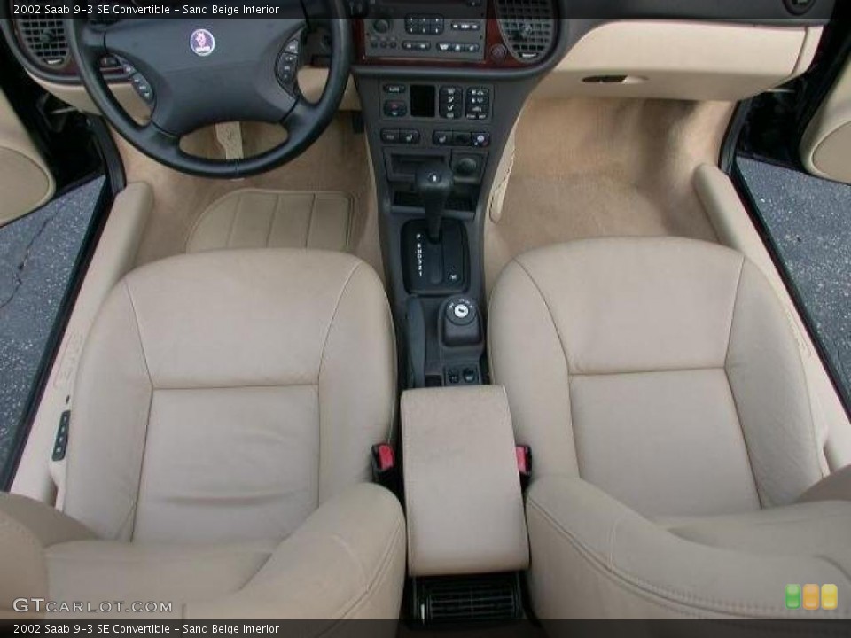 Sand Beige Interior Photo for the 2002 Saab 9-3 SE Convertible #42308788