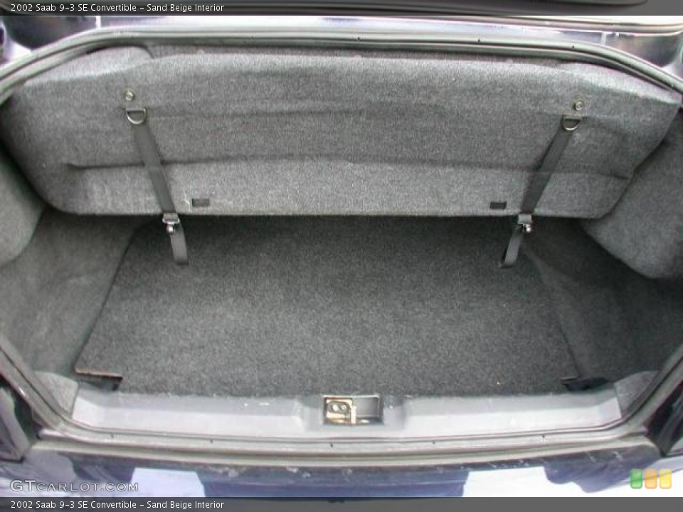 Sand Beige Interior Trunk for the 2002 Saab 9-3 SE Convertible #42308848