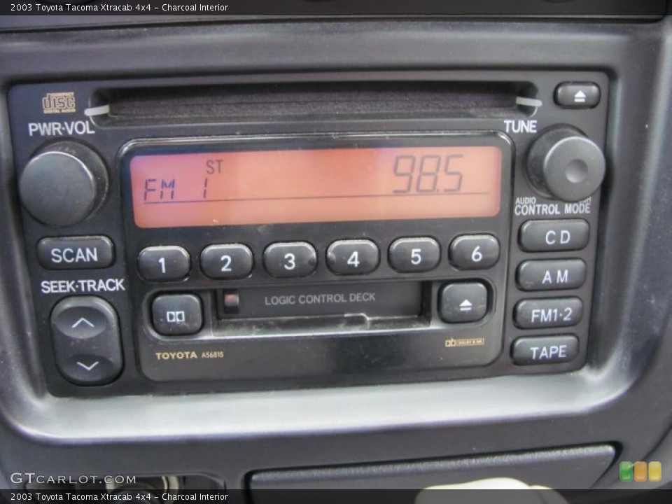 Charcoal Interior Controls for the 2003 Toyota Tacoma Xtracab 4x4 #42309386