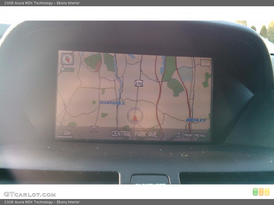 Ebony Interior Navigation for the 2008 Acura MDX Technology #42312460