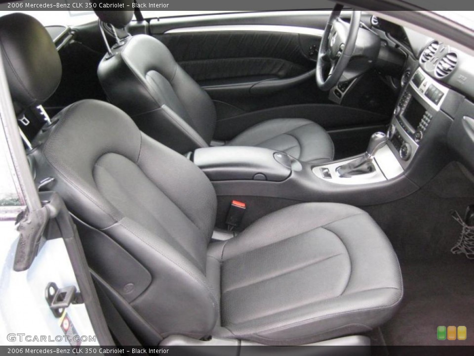 Black Interior Photo for the 2006 Mercedes-Benz CLK 350 Cabriolet #42314513