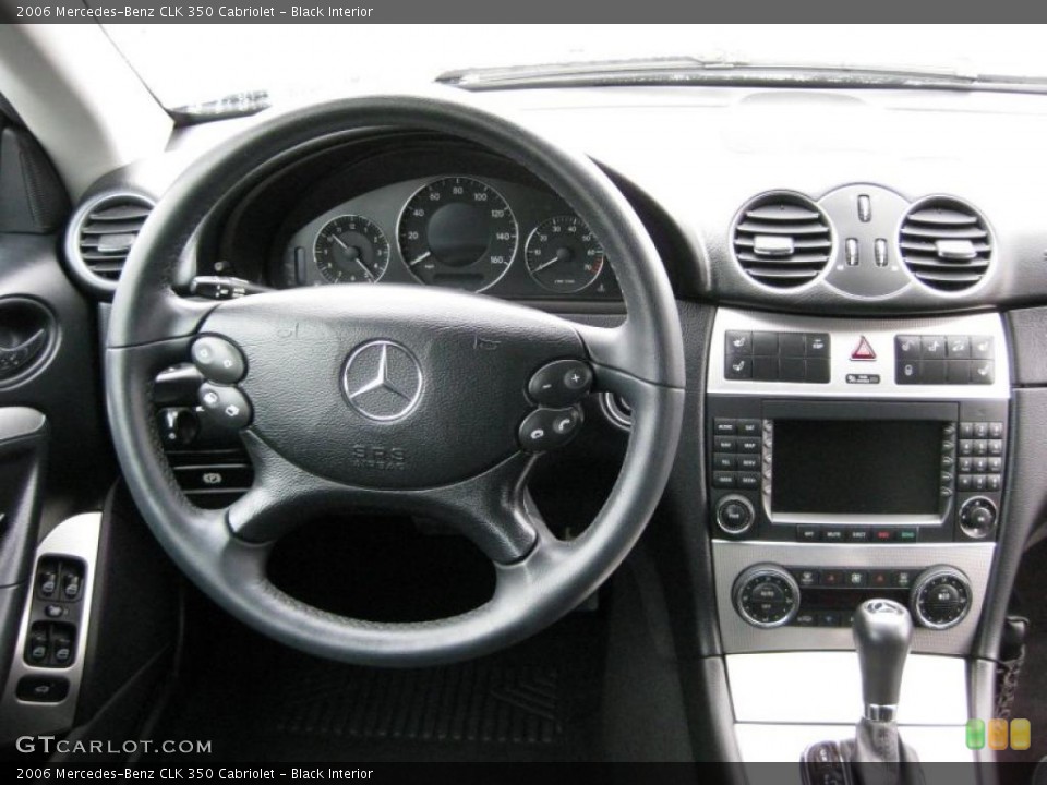 Black Interior Dashboard for the 2006 Mercedes-Benz CLK 350 Cabriolet #42314563