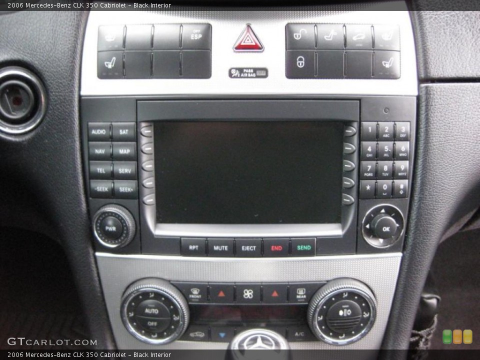 Black Interior Controls for the 2006 Mercedes-Benz CLK 350 Cabriolet #42314583