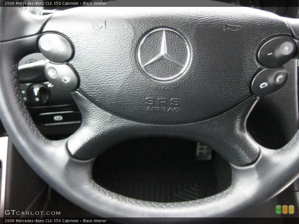 Black Interior Controls for the 2006 Mercedes-Benz CLK 350 Cabriolet #42314607