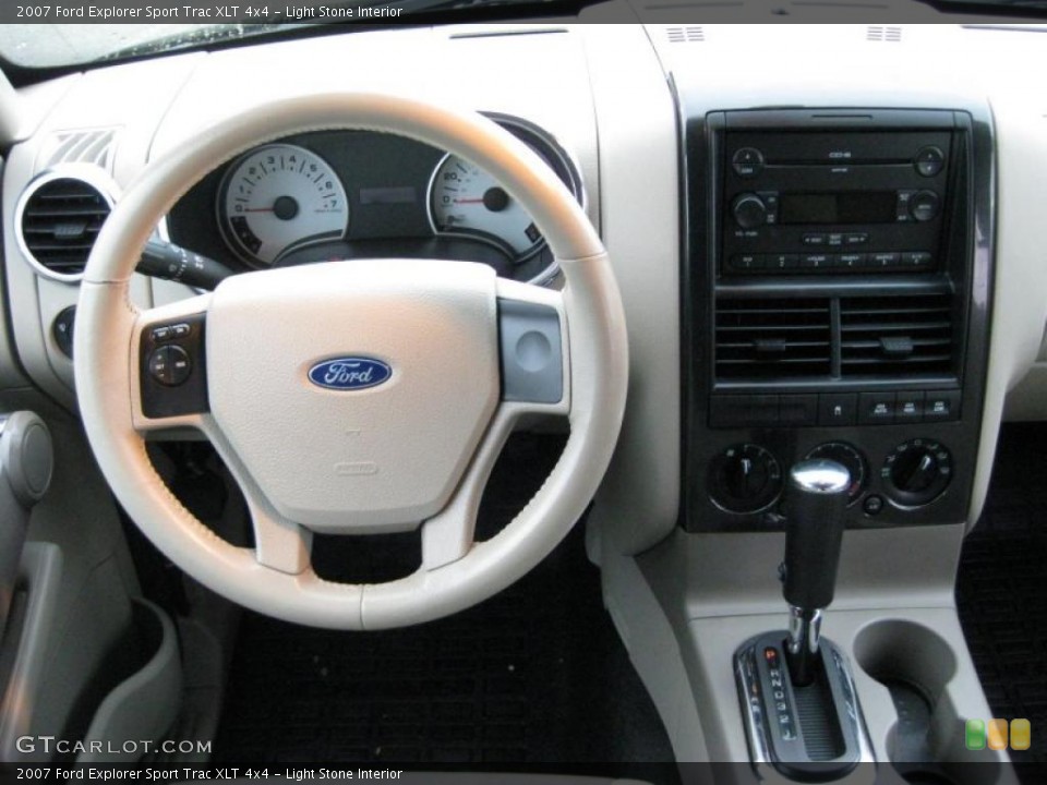 Light Stone Interior Dashboard for the 2007 Ford Explorer Sport Trac XLT 4x4 #42315539