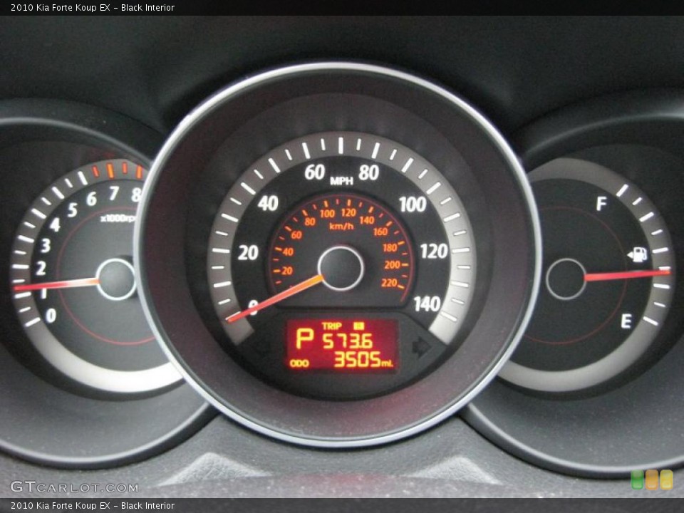 Black Interior Gauges for the 2010 Kia Forte Koup EX #42316099