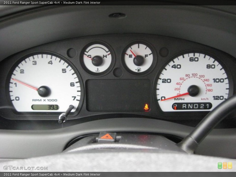 Medium Dark Flint Interior Gauges for the 2011 Ford Ranger Sport SuperCab 4x4 #42316815