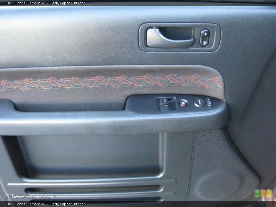 Black/Copper Interior Door Panel for the 2007 Honda Element SC #42317243