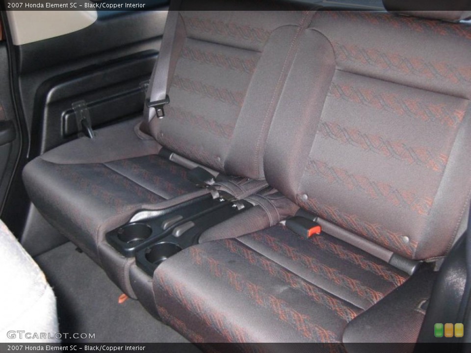 Black/Copper Interior Photo for the 2007 Honda Element SC #42317259