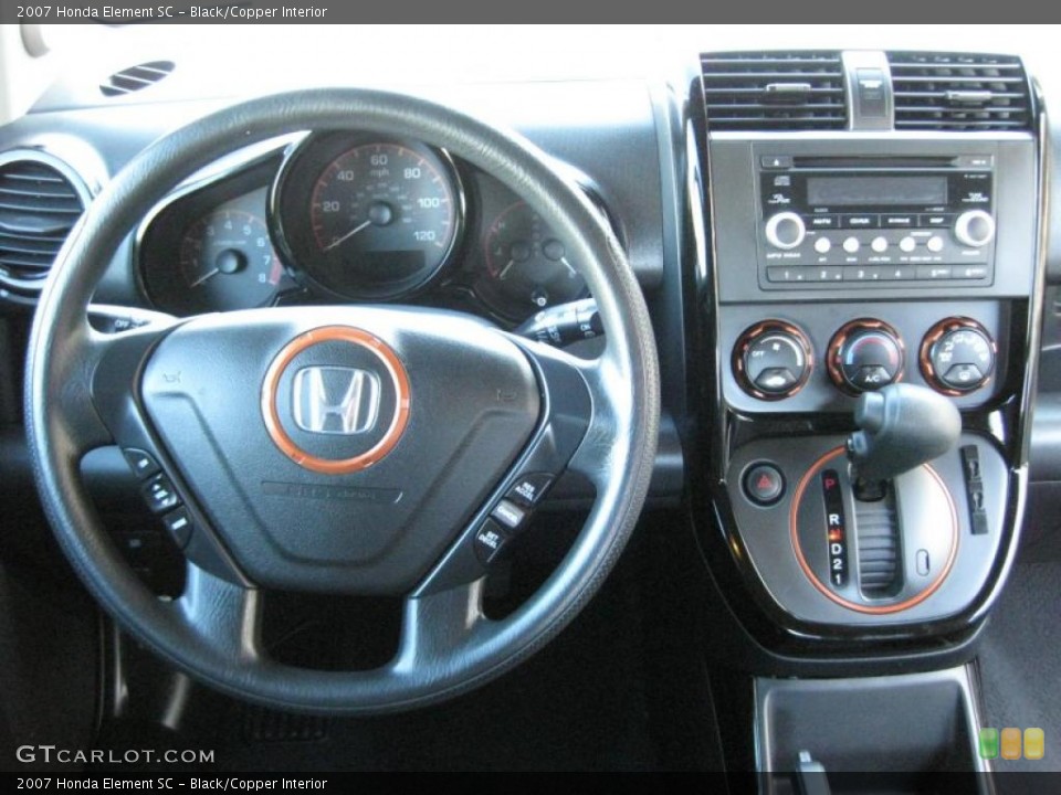Black/Copper Interior Dashboard for the 2007 Honda Element SC #42317355
