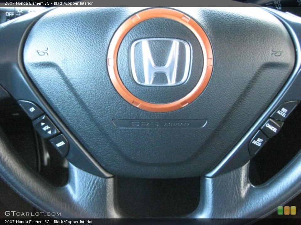 Black/Copper Interior Controls for the 2007 Honda Element SC #42317387