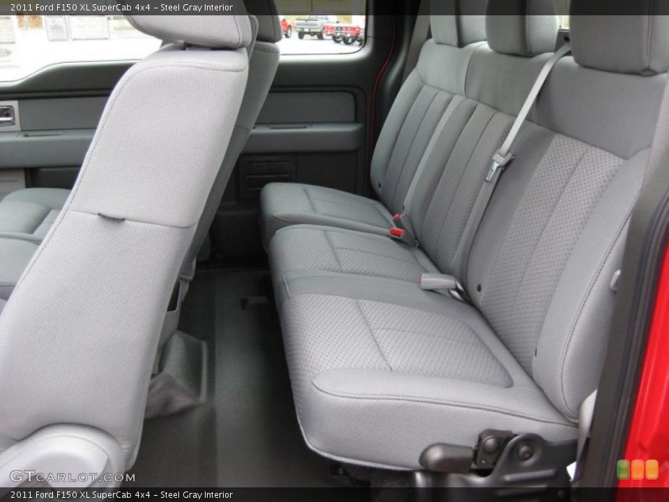 Steel Gray Interior Photo for the 2011 Ford F150 XL SuperCab 4x4 #42317527