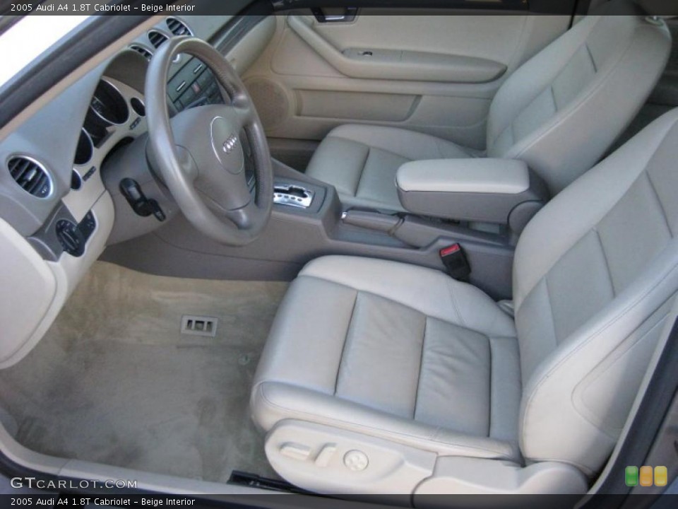Beige Interior Photo for the 2005 Audi A4 1.8T Cabriolet #42317619