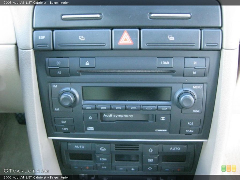 Beige Interior Controls for the 2005 Audi A4 1.8T Cabriolet #42317735